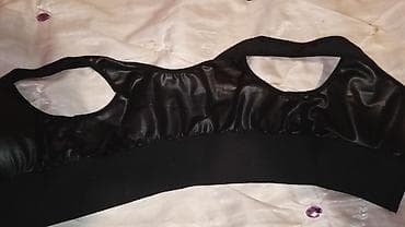 женские бюстгальтеры с плотной чашкой: Qara rəngli qadın idman/top yığıcı bralet - Model: Ön hissədə — 5