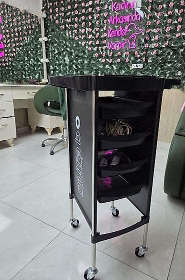Mifabo bərbər/salon təşkilat sepeti – - Hərəkətlilik: 4 dönər təkər — 2