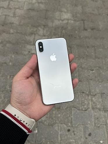apple telefon: IPhone X, 256 GB, Ağ, Face ID — 1