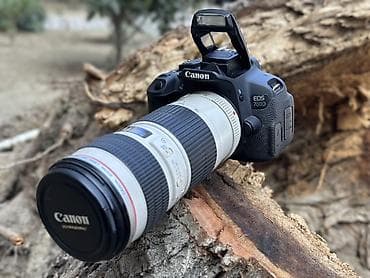 canon 600d купить: Canon EOS 700D + Canon EF 70-200mm f/4L USM telefoto dəsti Məhsul — 1