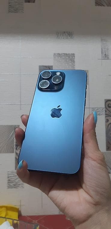 IPhone 15 Pro Max, 512 GB, Mavi, Face ID, Sənədlərlə, Zəmanət