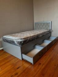 tek neferlik yataq mebeli: Yeni, Təknəfərlik çarpayı, Matras ilə, Siyirməli — 7