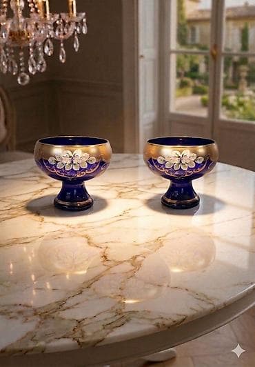 isti: Kasalar, 2 ədədli dəst, rəng - Göy, Şüşə — 1