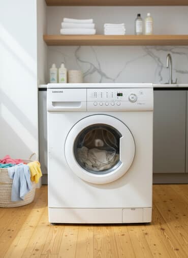 maşın üçün maqintafon: Samsung önyükləməli paltaryuyan maşın - Yük tutumu: 5.2 kq (barabanda — 1