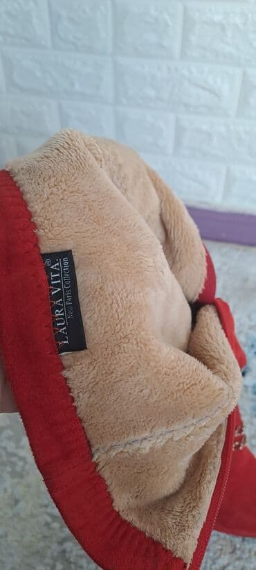 lak çəkmələr: Ölçü: 38, rəng - Qırmızı, Yeni — 5