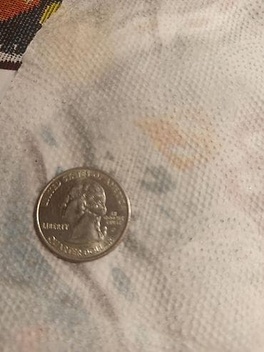 İdman və hobbi: ABŞ 25 sentlik sikkə – “Quarter Dollar” - Ön tərəfdə Corc Vaşinqtonun — 1