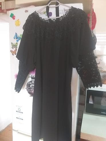 Qara zərif don - Rəng: klassik qara - Model: A-kəsimli, dizdən aşağı — 1