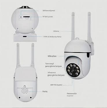 sony a 7 3: Çox funksiyalı 360° təhlükəsizlik kamerası. Kabelsizdir. İnternet — 3
