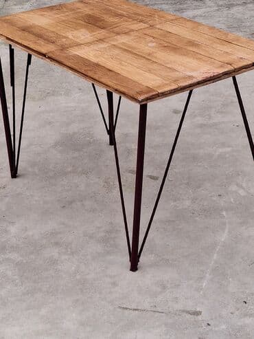 стол для пикника: Кухонный стол, Нераскладной, Дерево, Прямоугольный стол — 5