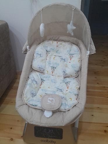 mebel original: Oğlan və qız üçün, İşlənmiş, Beşik, Matras ilə, Yellənmə mexanizm ilə — 1