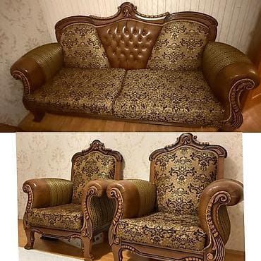 İşlənmiş, Divan, 2 kreslo