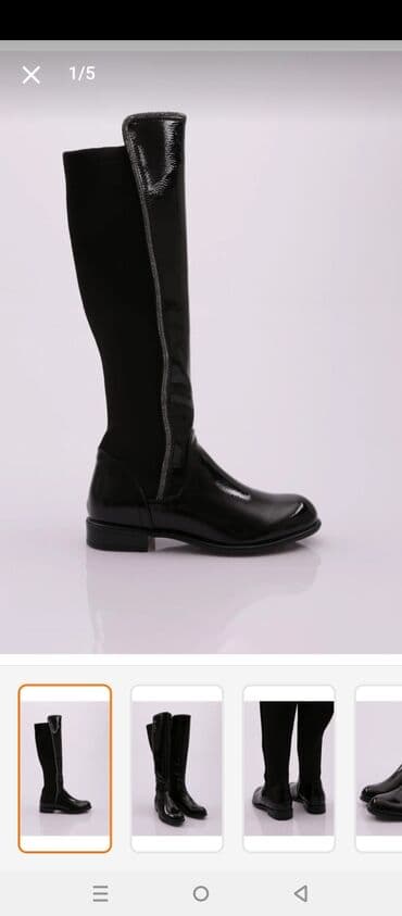 sapaskiler: Çəkmə, Ölçü: 39, rəng - Qara, Yeni — 1