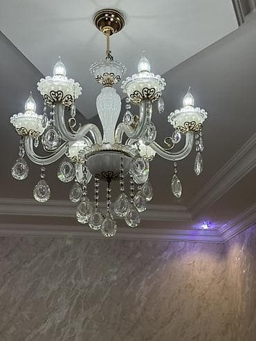 lent led: Çılçıraq, 6 lampa, Şüşə — 2