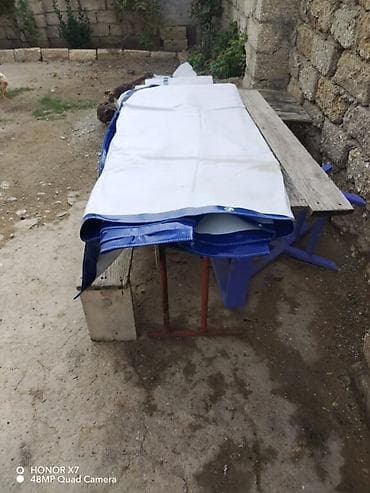 PVC branda örtük - Material: qalın, suya davamlı PVC branda (parça