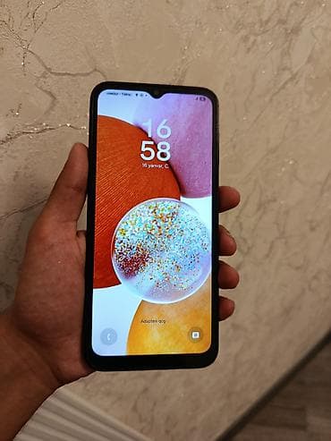 Samsung Galaxy A14, 128 ГБ, цвет - Черный, Сенсорный, Две SIM карты — 2