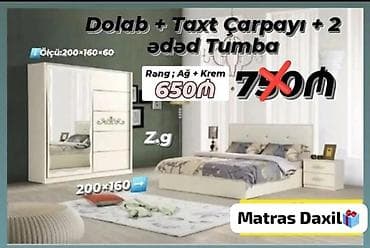 *Yataq Dəsti Sifarişlə* ✔️İstehsal:Rusiya Laminat 18/lik qalınlıqda