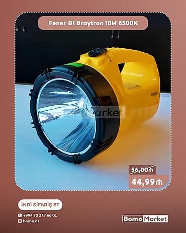 Fənər Əl Braytron 10W 6500K - Güc: 10W - Rəng temperaturu: 6500K — 1