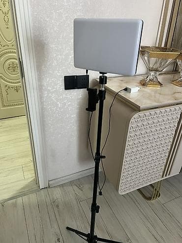 3 d panel: LED panelli işıqlandırma seti – tripodla - Geniş düzbucaqlı LED — 3