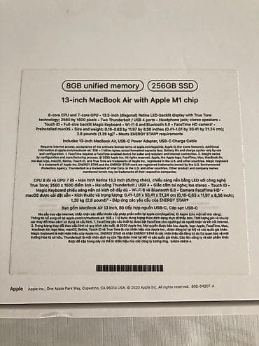 İşlənmiş Apple MacBook, 13.3 ", Apple M1, 256 GB — 6