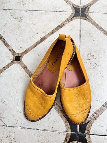 Uqqilər: BALIDONER qadın loaferləri – sarı rəng, 35 razmeri təmiz dəridi əla — 3