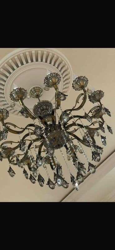 avanqard lusturlar: Çılçıraq, 10 və daha çox lampa, Xrustal — 1