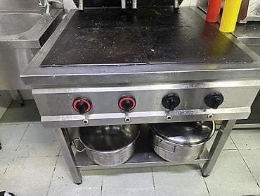 Peşəkar mətbəx üçün elektrik avadanlıqları dəsti - 4 gözlü elektrik