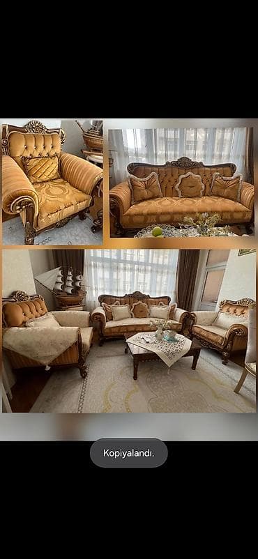 ucuz skaf: 880₼ divan desti Turkiyə istehsalıdır əla vəziyyətdə razin 1255 — 1