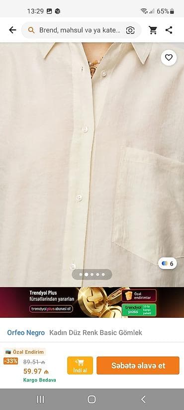 Salam metrolara çatdırılma var. Trendyoldan alınıb yenidir istifade — 2