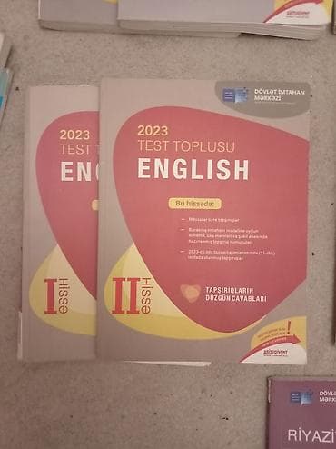 Dim ingilis dili 2 si birlikdə 8 azn 1 i 4 azn