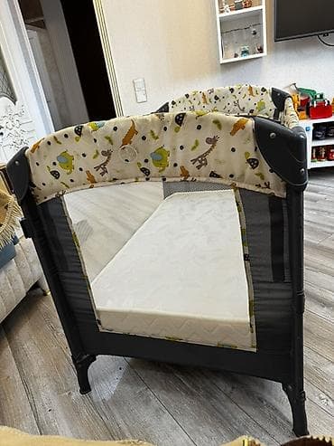 uşaq manejləri: VAVA uşaq beşik–maney (portativ playpen) - Ölçü: təxmini 100×60 sm — 4