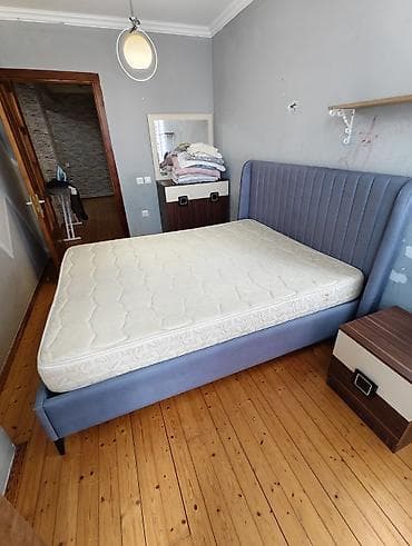 açılan çarpayı: İkinəfərlik çarpayı, Bazalı, Matras ilə, Siyirməsiz — 3