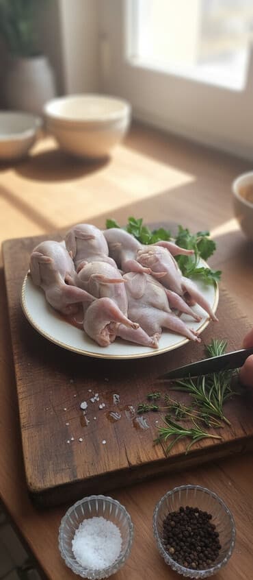 Məhsul: Təmizlənmiş bildirçin Əti Təsvir: - Hazır şəkildə