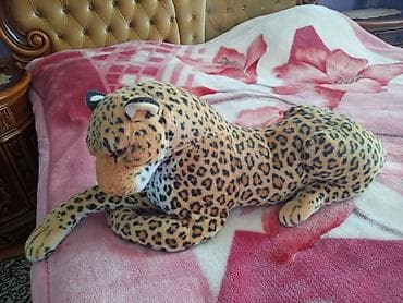 toy pudil: Böyük ölçülü bəbir (leopard) plyuş oyuncağı - Realistik görünüşlü — 2