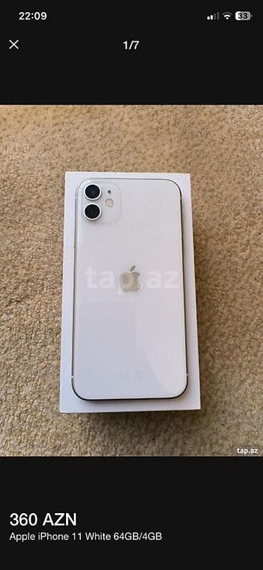 IPhone 11, 64 GB, Ağ