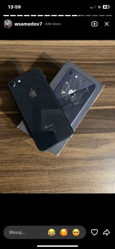 iphone ucun flash kart: IPhone 8, 64 GB, Black Titanium — 1