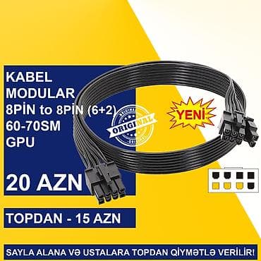 Elektron kitablar: Kabellər "8PİN MALE to 8PİN MALE Original” SAYLA ALANA VƏ USTALARA — 7