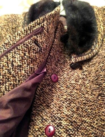 пальто зимнее: Qadın paltosu. Женское пальто. Çox səliqəli istifadə olunmuşdur, hər — 4