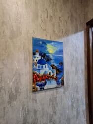 yeni il profil sekilleri: Aralıq dənizi gün batımı rəsm tablosu - Mövzu: Aralıq dənizi — 3