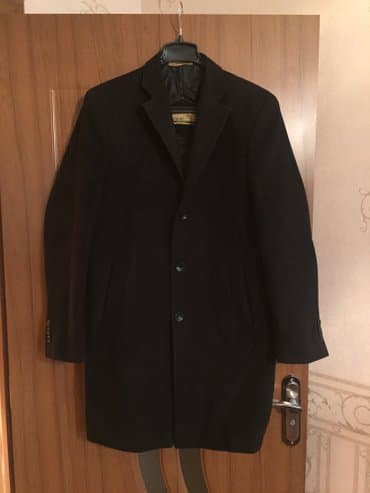 kişi ucun klassik qara kostyum: Kishi paltosu. Teze kimidi. Razmer M L — 1