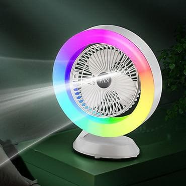 ventil: LED İşıqlı Masaüstü Sərinkeş S27 | Colorful Lighting Fan . ❄️ Sərinlik — 8