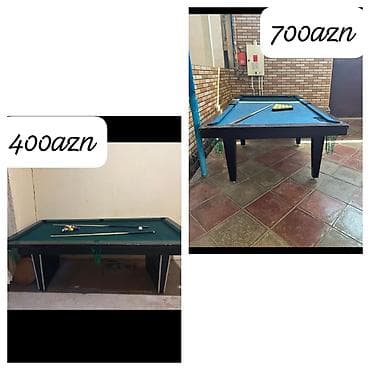 Bilyard masaları satılır. 2eded bilyard satilir. Goy olan 700azn