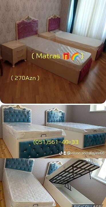 Yeni, Təknəfərlik çarpayı, Bazalı, Matras ilə, Siyirməsiz, Rusiya