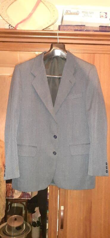 göy rəngli kişi cemperləri: Pencək — 4