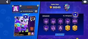 sandy paltar: Brawl Stars hesabı - Kupa sayı: 30 549 - Profil nişanı: A rütbəsi — 1