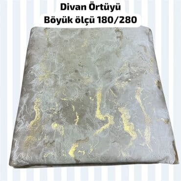 divan üsdü: Divan üçün rəng - Qızılı Yataq örtüyü — 3