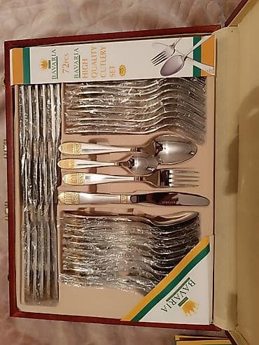 hediyye qutular: CEHİZLİK Bavaria Alman istehsalı 72 parça qaşıq-bıçaq dəsti. Yeni — 3
