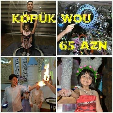 шоу мыльных пузырей на день рождения ребенка: Kloun, kopuk sou, alov sou, sar sou sifarisi kompaniyalarimizdan — 2