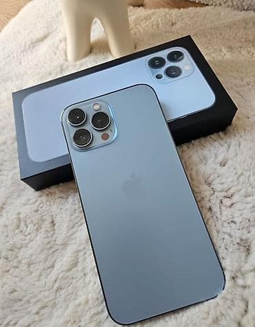 IPhone 13 Pro Max, 256 GB, Sierra Blue, Barmaq izi, Face ID, Sənədlərlə