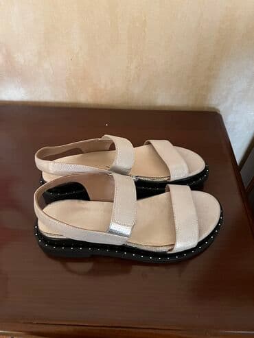 босоножки 27 размера: Размер: 39, цвет - Бежевый, Новый — 3