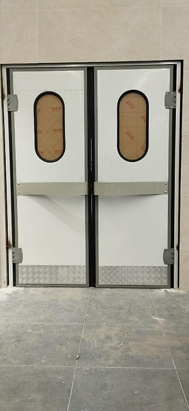 qoşa qapı: Sənaye tipli servis qapıları Flip Flap - Kovboy qapıları - İki tərəfə — 3